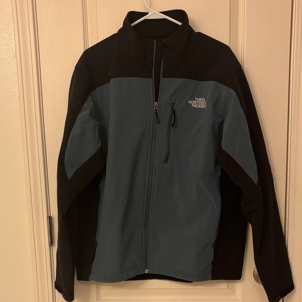 The North Face Men's Black and Teal Performance Jacket